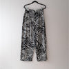 NWT Anthropologie Corey Lynn Black/White Zebra Striped Wide Leg Pants, size M