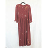 Johnny Was Workshop Maxi Dress S 100% Silk Embroidered Celestial Zodiac Midi