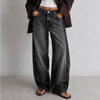 Levi's Baggy Dad Jeans Womens 25 Black Denim Mid-rise Barrel Leg