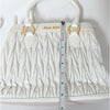 Miu Miu Matelassé Leather Handbag in White Quilted Logo Crossbody Strap