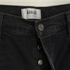 Agolde Nico Black High Rise Slim Fit Cotton Blend Button Skinny Jeans, size 32