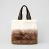 MC2 Saint Barth Bag Brown Gradient Furry Flavea Faux Fur Handbag Top Handle Tote