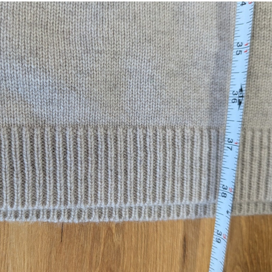 Max Mara Jack Wool Cashmere Dress Womens Beige Long Sleeve Hooded Midi