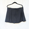 Reformation Liene Black High-rise A-line Mini Skort Skirt, size XL
