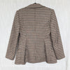 Rag&bone Drew Italian Houndstooth Wool Blazer Womens 0 Brown Single-breasted