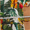 House of Harlow 1960 Dress Womens L Linen Blend Tropical Print Mini Shirt Dress