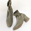 Valentino Garavani Rockstud Bootie Womens EU40/US 10 Green Khaki Suede Ankle