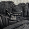 Banana Republic Pants Womens 10 Dark Gray Wool High-rise Wide Leg Dress Trouser