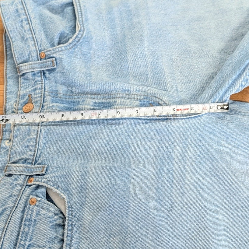 MOTHER SNACKS! The Fun Dip Puddle Sliced Jeans Size 28 Lots Of Nibbles Wash
