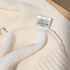 Ellsworth & Ivey Classic Golf Crewneck Sweater Womens L Ivory/Navy Long Sleeve