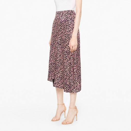 Isabel Marant Lisanne Floral-Print Silk Midi Skirt Womens FR42/XL NWT