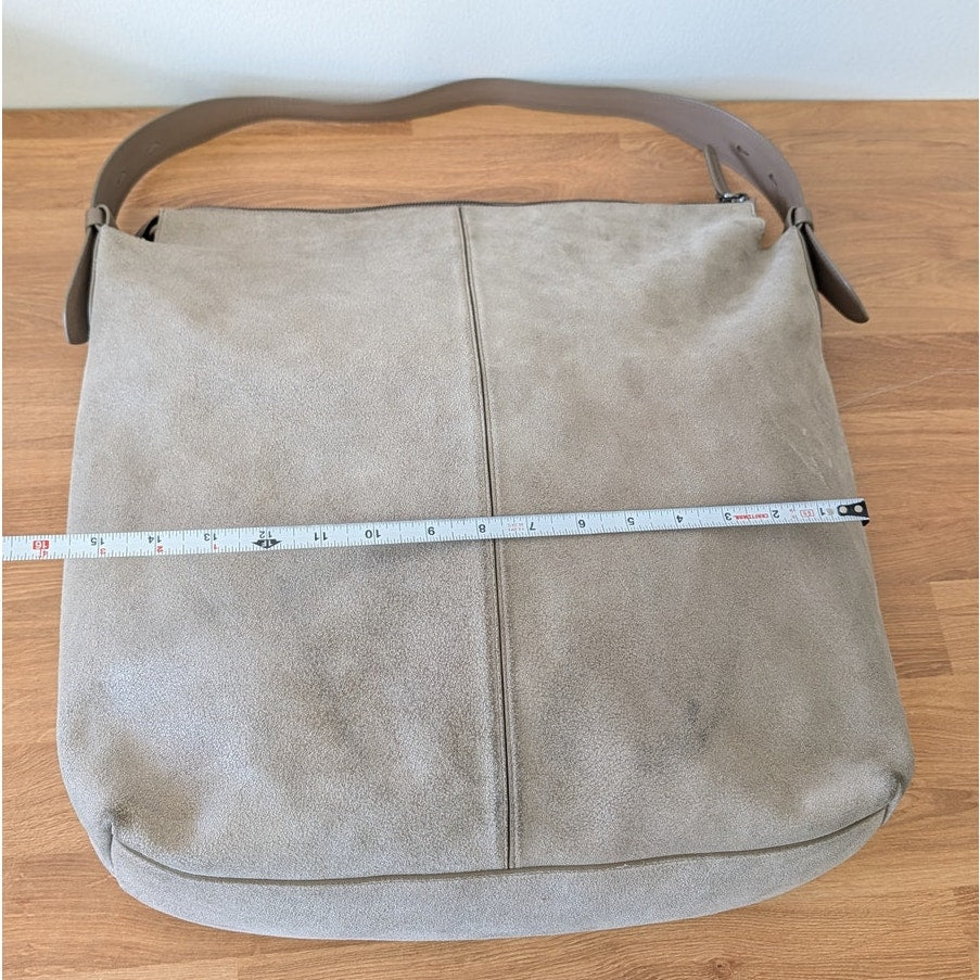 Brunello Cucinelli Monili Buffered Leather Hobo Shoulder Bag
