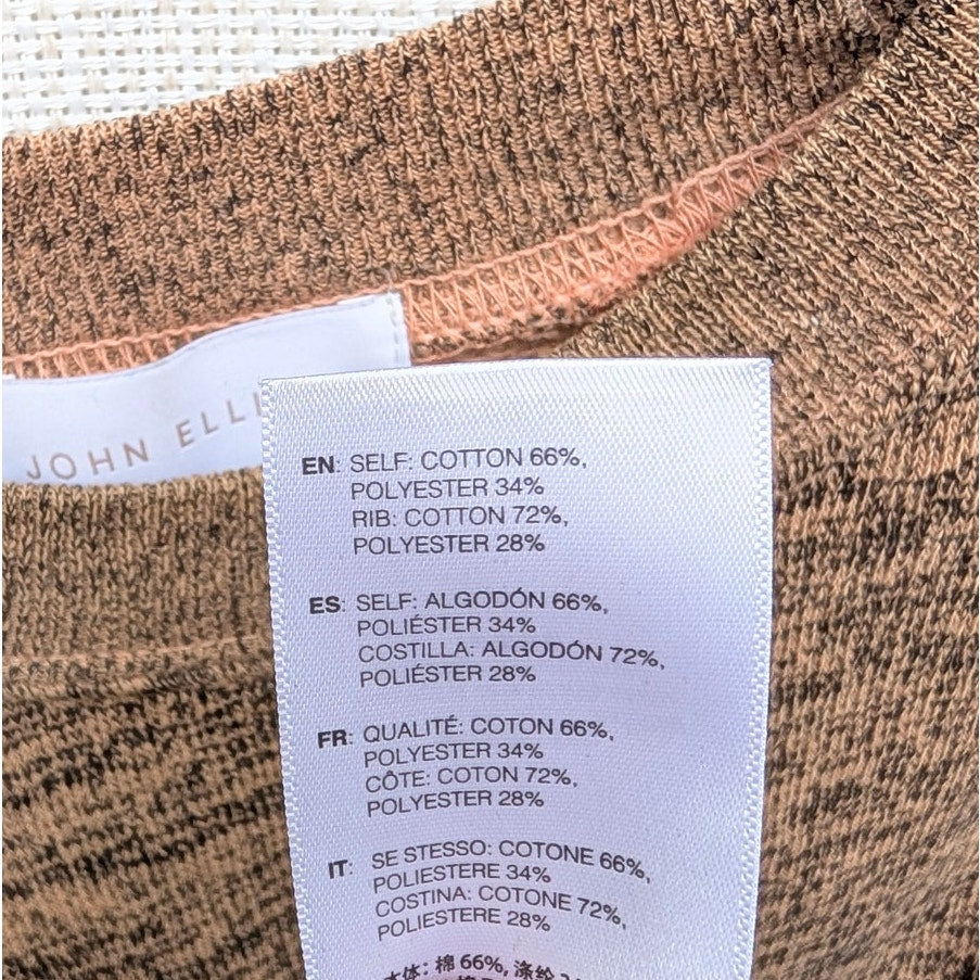John Elliott 2PC Set: Brown Sweatshirt, size 1/S & Sweatpants, size 2/M