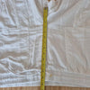 Ellen Tracy White Linen Blend Drawstring High-rise Cropped Wide Leg Pants, size L