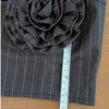 AFRM Charcoal White Pinstripe KIKO Strapless Crop Top, size S