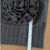 AFRM Charcoal White Pinstripe KIKO Strapless Crop Top, size S