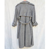 JLUXLABEL Herringbone Oversized Trench Coat Womens L/XL Gray Wool Blend Long NWT