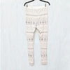 SKIMS Logo Plush Pointelle Legging Womens L Cream Fair Isle High-rise Slim Ankle