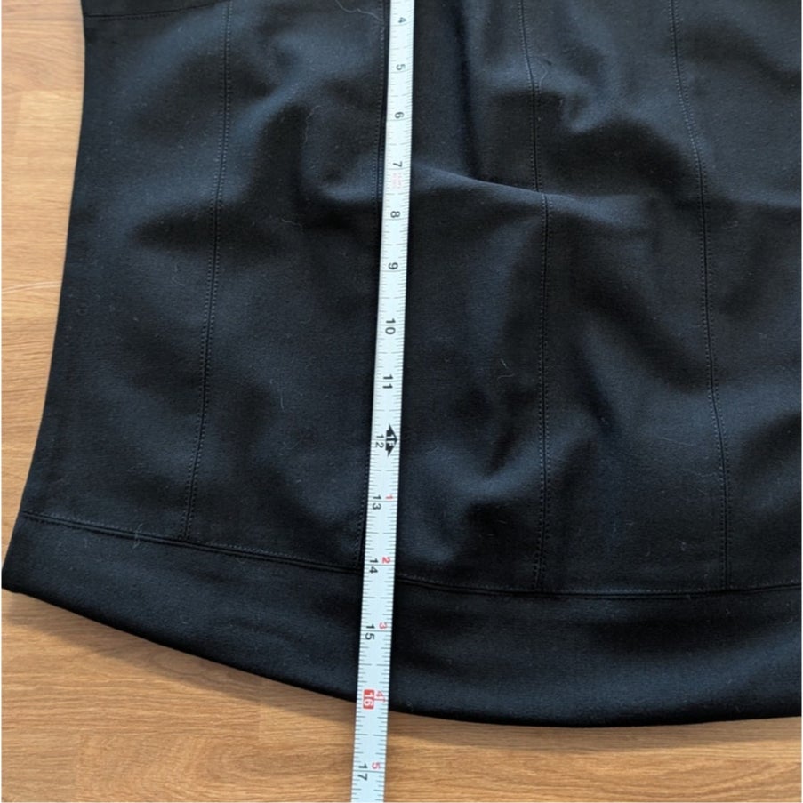 Vince Mini Pencil Skirt Womens 0 Black Paneled Stretch Bodycon $185 NWT