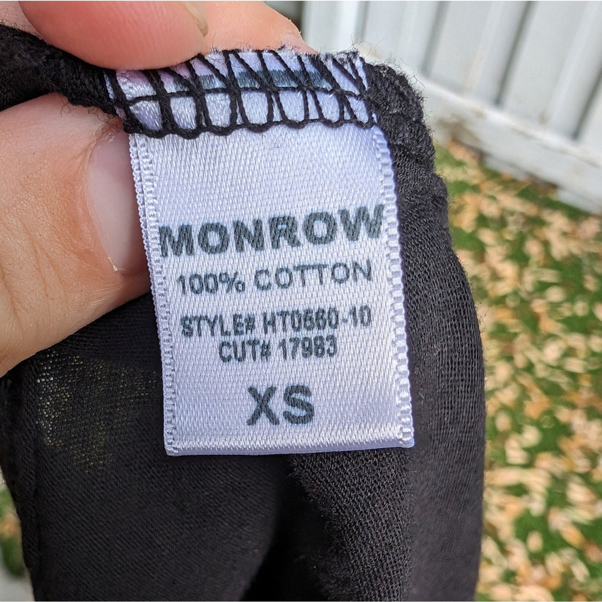 Monrow (Revolve) Embellished 100% Cotton Stretchy Black Tank Top, size XS