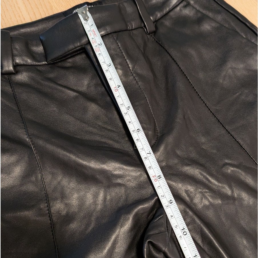 Madewell x Aimee Song Slim Tapered Pants in Faux Leather Womens 00 Mid-rise