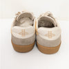 Gucci G74 Web Low Sneakers 6.5M/8.5W/EU40 Oatmeal Striped Suede Logo Lace Up
