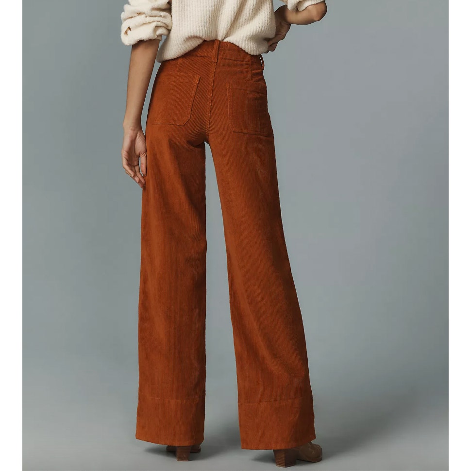 NWOT Favorite Daughter The Mischa Sedona Corduroy High-Rise Wide-Leg Pant, sz 24