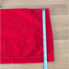 Zara 1255/507/600 Cord Pants Womens S Red High-rise Straight Full Length NWOT