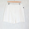 Rag & Bone Irina Ponte Shorts Womens XL White Jersey Pleated High-rise Bermuda