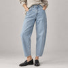 Frank And Oak Linda Balloon Fit High Rise Jeans in Light Wash Size 26