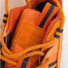 Burberry Nylon & Rubber Arthur Sneakers Womens EU 39.5/US 9.5 Orange Lace-Up Low