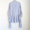 Derek Lam 10 Crosby Blue Striped Long Sleeve Tie Waist Shirt Dress, size 2/S
