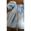 Selkie Blue Organza Head in the Clouds French Puff Short Dress, size L