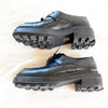 Hermès Derby First Oxford Womens EU 39/ US 8.5 Black Leather Logo Kelly Buckle