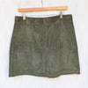 Ted Baker Omarah Cord Green High Waist A-line Mini Skirt, size 4/US10/L