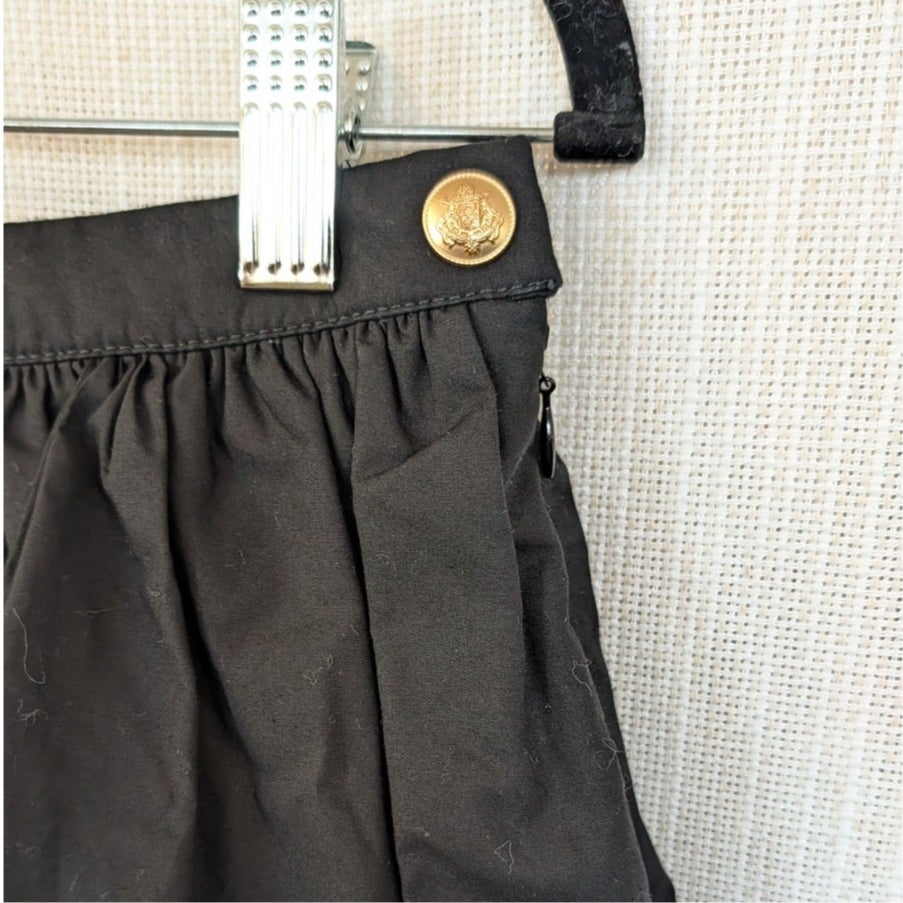 J.Crew Black Bubble-hem Skirt in Cotton Poplin Size 4 Style CA725