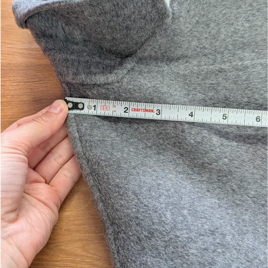 Anine Bing Quinn Blazer Womens Heather Grey Wool Cashmere Oversized Jacket XL