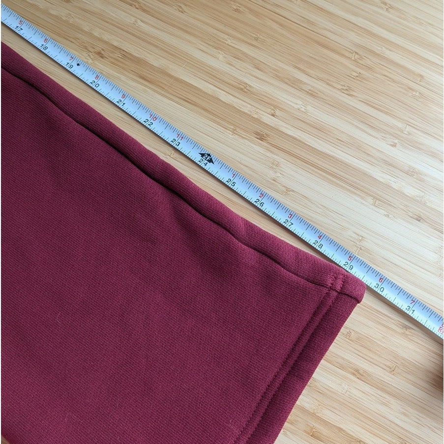 NWT Second Skin Red Classic Logo Straight Leg High-rise Sweatpants Pants, size S