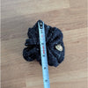NWOT Anine Bing Camellia Scrunchie Black Tweed Monogram Wool Blend 80s