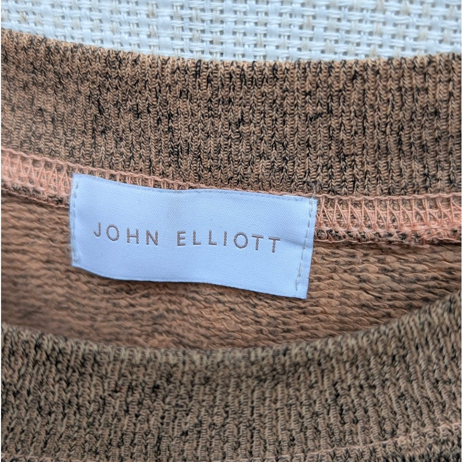 John Elliott 2PC Set: Brown Sweatshirt, size 1/S & Sweatpants, size 2/M
