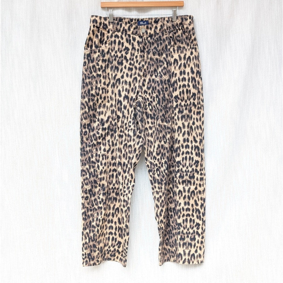 Baum und Pferdgarten Nara Denim Leopard High Waist Wide Leg Jeans, size EU44/12