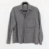 Deiji Studios Wool Check Shirt in Everyday Check Women's XS Gray Plaid Oversized
