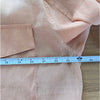 English Factory Shirt Womens S Peach Sheer Button-up Tie Waist Long Sleeve Long
