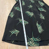 MOMONI Black Floral Print Silk Blend Short Sleeve Short Mini Dress, size S
