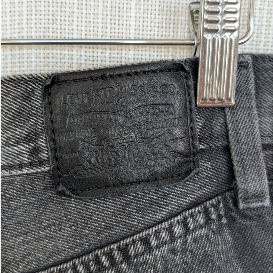 Levi's Baggy Dad Jeans Womens 25 Black Denim Mid-rise Barrel Leg
