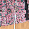 En Saison Lyra Tiered Midi Skirt Womens S Pink Floral Print High-rise Bohemian