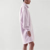 COS Lilac Teddy Fleece Oversized Long Sleeve Zip High Neck Tunic Dress, size XS