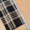 Brian Dales Pants Womens IT 44/M Black/Cream Check Plaid Wool Mid-rise Chino NWT
