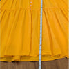 A.L.C. Jordyn Tiered Midi Dress Womens 6 Yellow Plunge Neckline Sleeveless A-line