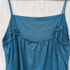 NWT Vitamin A Blue Linen Crepe Jade Mini Swim Cover Up Dress, size XL